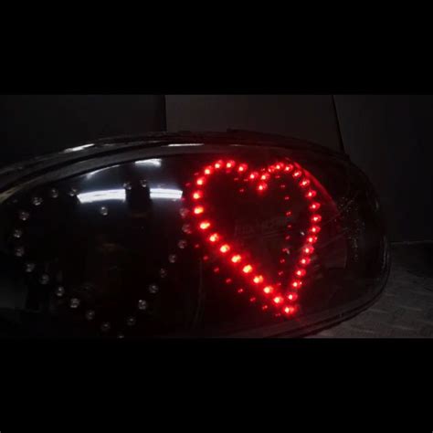 heart led tail lights